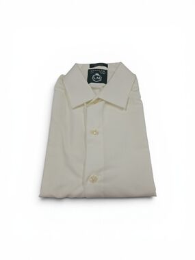 FORMAL SHIRTS REGULAR FIT IVORY MICROFIBER DRESS SHIRT OR TUXEDO SHIRT. BOB.
